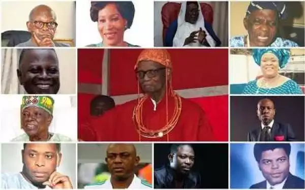 Top 53 Prominent Nigerians Who Died In 2016